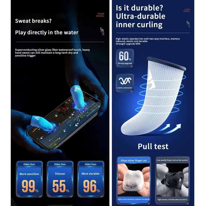ถุงมือเล่นเกมมือถือ 4 ชิ้น ป้อ - Gaming Accessories For Mobile บทวิจารณ์และราคา